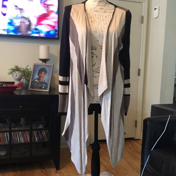 LAST CHANCE 💄 I.N.C International Concepts Open Front Cardigan, size large - Picture 1 of 5